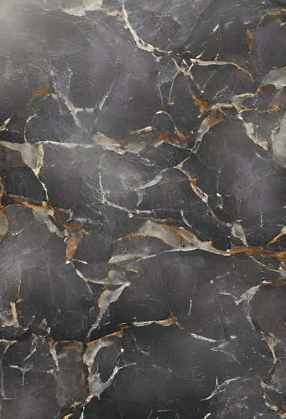 Close Black Colored Marble Stone Pattern Great Match Background Design — Stock Photo, Image