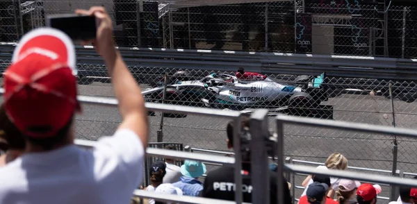 Veduta Delle Persone Auto Corsa Durante Gran Premio Monaco Fp2 — Foto Stock