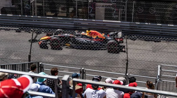 Una Vista Las Personas Coche Carreras Durante Gran Premio Mónaco — Foto de Stock