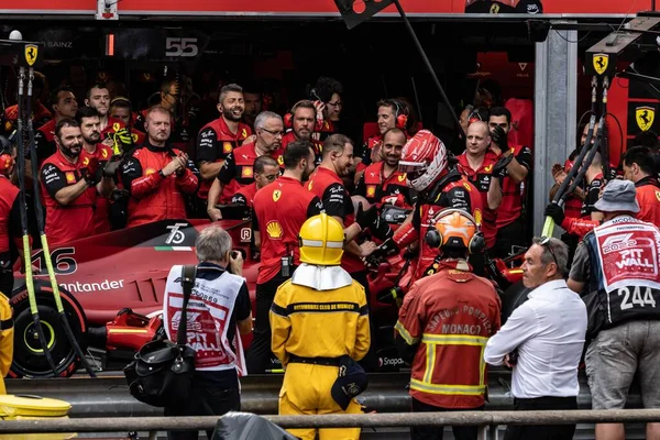 Veduta Delle Persone Auto Corsa Durante Gran Premio Monaco Fp2 — Foto Stock