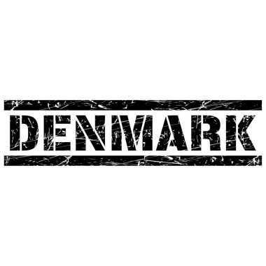 Danimarka kelimesinin grunge stili bir metni.