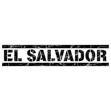 El Salvador kelimesinin grunge stili bir metni..