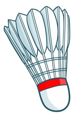 Beyaz arkaplanı olan bir Birdie vektörü