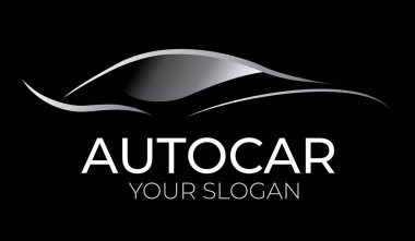 Otomobil Siyah zemin üzerindeki sloganınız