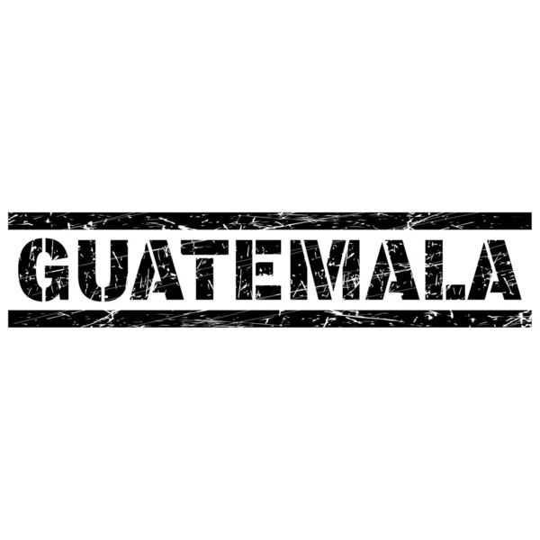 Uma Ilustração Bandeira Grunge Guatemala —  Vetores de Stock