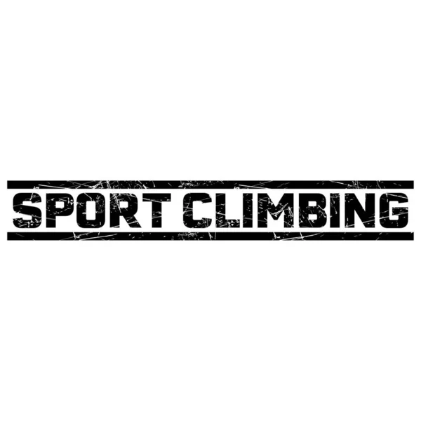 Ein Text Sport Climbing Zwischen Zwei Schwarzen Linien Vor Grauem — Stockvektor