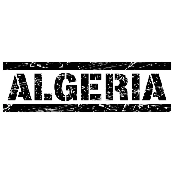 Egy Fehér Illusztráció Rajta Algériával — Stock Vector