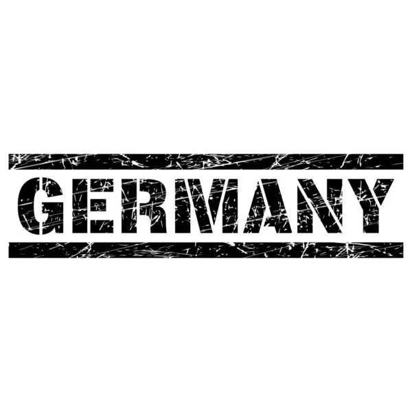 Eine Illustration Der Deutschen Grunge Flagge — Stockvektor