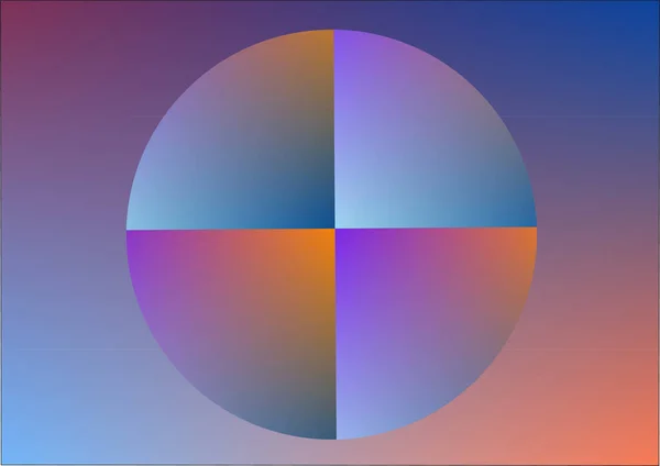 Círculo Degradado Espectro Colorido Abstracto — Vector de stock