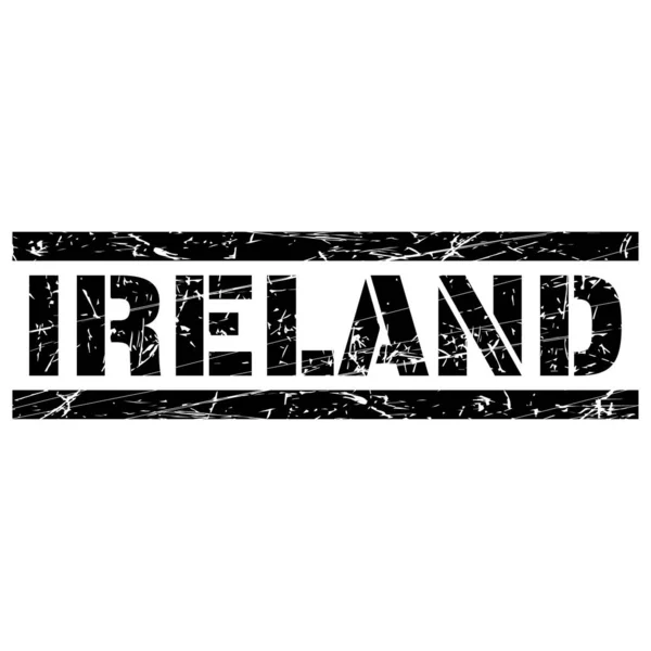 Ilustracja Irlandzkiej Flagi Grunge — Wektor stockowy