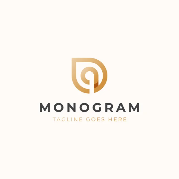 Логотип Монограммы Буквы — стоковый вектор