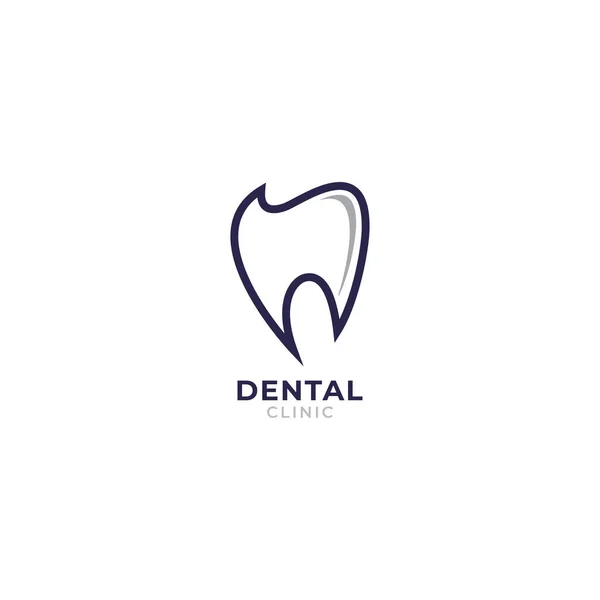 Logotipo Vectorial Clínica Dental — Archivo Imágenes Vectoriales