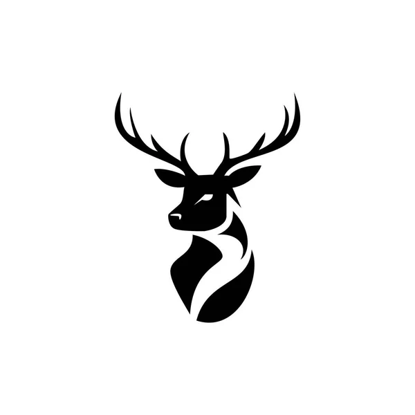 Дизайн Логотипа Оленьей Головы Вашего Бизнеса — стоковый вектор