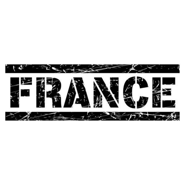Una Ilustración Bandera Grunge Francia — Archivo Imágenes Vectoriales