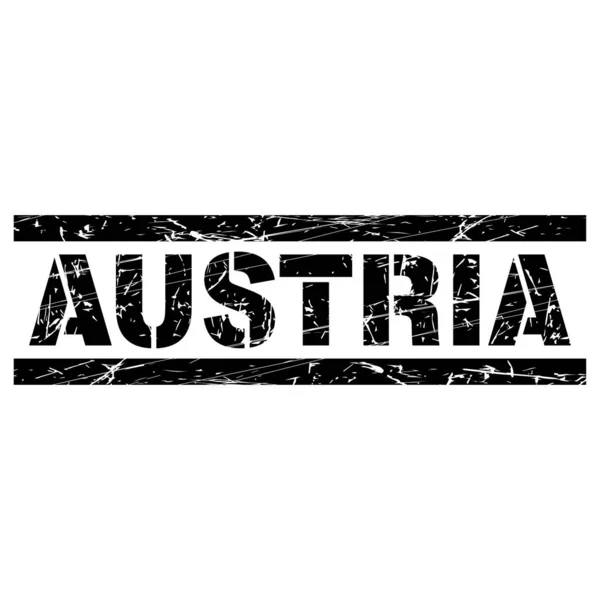 Weiße Abbildung Mit Österreich Drauf — Stockvektor