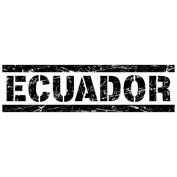 Texto Estilo Grunge Palavra Equador —  Vetores de Stock
