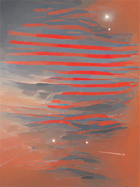 Peinture Numérique Lignes Abstraites — Image vectorielle