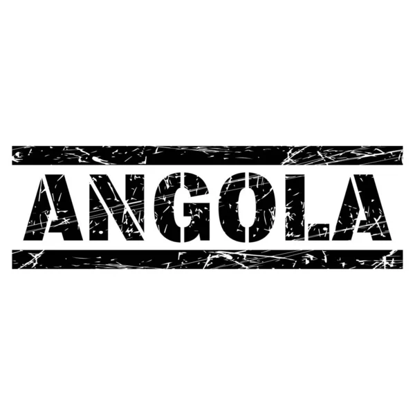 Angola Nın Beyaz Çizimi — Stok Vektör