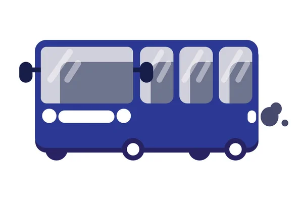 Ilustrație Vectorială Unui Autobuz Albastru — Vector de stoc