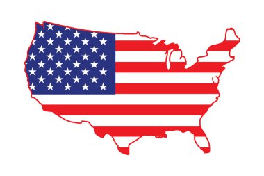 Vatansever Amerika Birleşik Devletleri Harita vektör çizimi