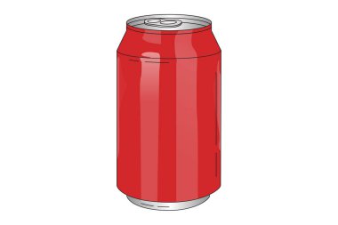 Soda kutusu illüstrasyonu, soda klipslemesi