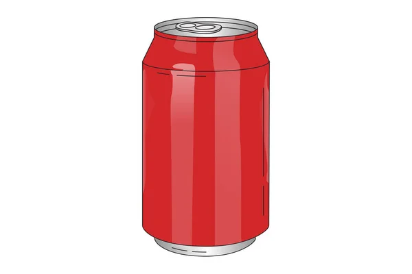 Soda Can Vector Illustration Soda Can Clipart — Stock Vector