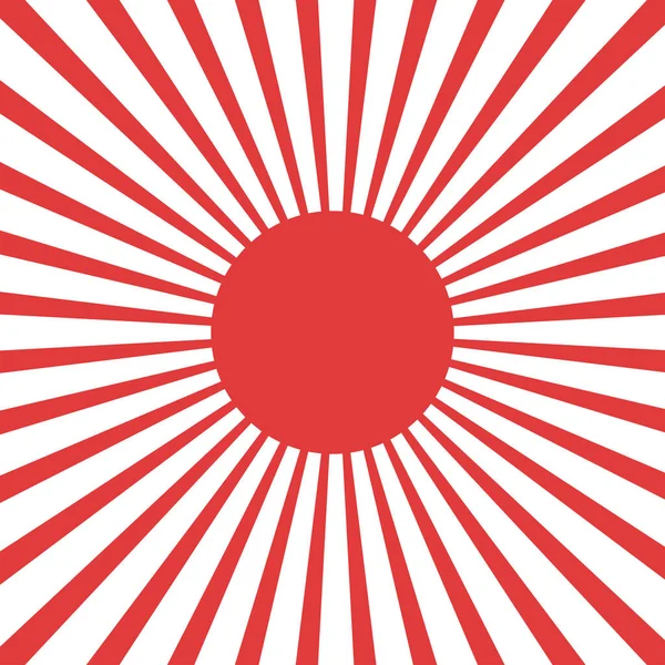 Rayons Solaires Japonais Illustration Vectorielle Fond — Image vectorielle