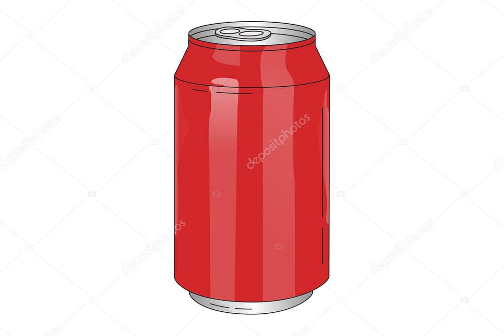 Soda Can vector illustration, Soda Can clipart