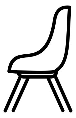 Mobilya ve ev ikonu. İzole edilmiş arkaplanda ev ve mobilya vektör simgesi