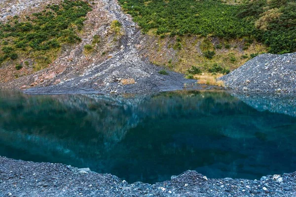 Scenic Shot Turquoise Water Fox Glacier Westland Tai Poutini National — Stock Photo, Image