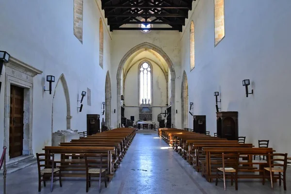 聖マリア デッラ コンソレーション教会の内部ビュー Chiesa Santa Maria Della Consolazione アルトモンテ カラブリア — ストック写真