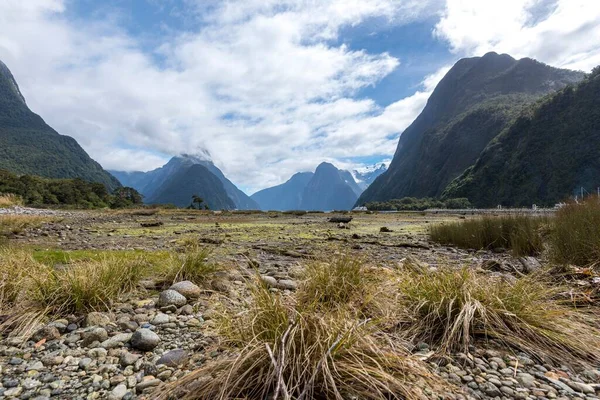 Krásný Záběr Milford Sound Jižním Ostrově Nový Zéland — Stock fotografie