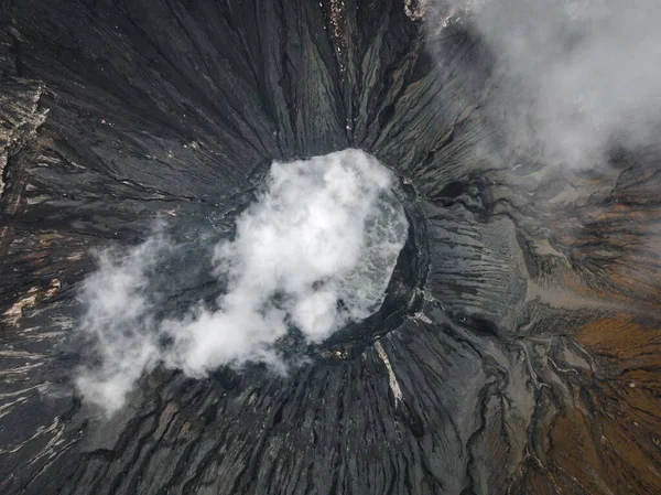 Top View Mount Bromo Smoke — Stock Photo, Image