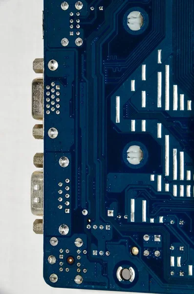 Macro Φωτογραφία Του Ηλεκτρονικού Κυκλώματος Pcb Για Φωτισμό — Φωτογραφία Αρχείου