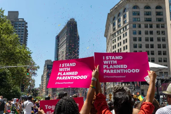 Alexis Mcgill Johnson Ceo Planned Parenthood Pride Parade Nyc June — Stock Photo, Image