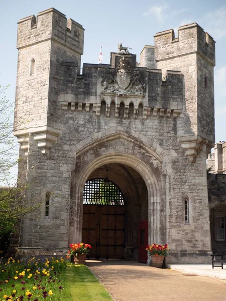 Porte Del Castello Arundel Ornate Fiori Brighton — Foto Stock