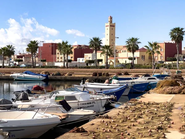 Fishing Boats Parked Harbor — Stock Fotó