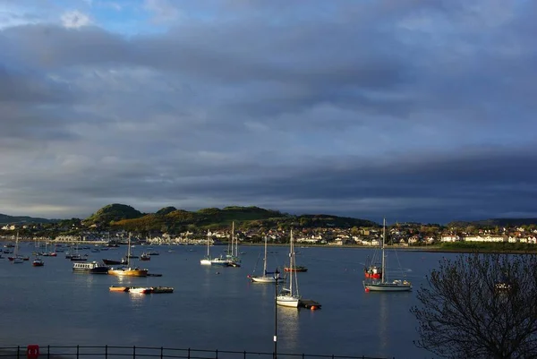 Beautiful View Harbor Ships Sea — Stock Photo, Image