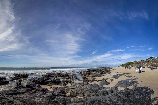 Una Vista Panorámica Costa Rocosa Bahía Jeffreys Sudáfrica — Foto de Stock
