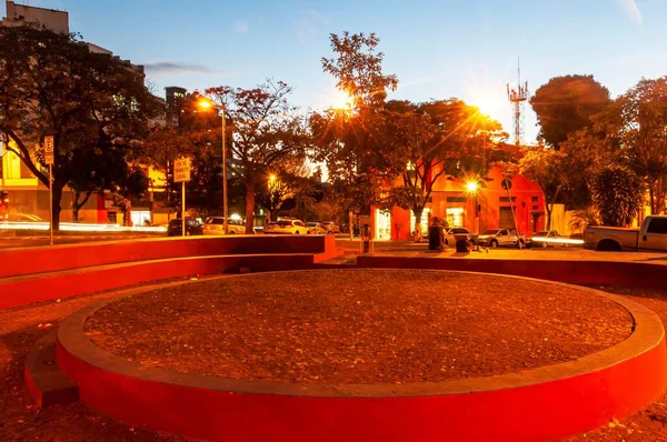 Tráfico Atardecer Ciudad Belo Horizonte —  Fotos de Stock