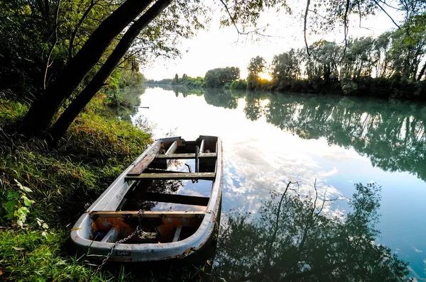 Дикий Річку Брента Північній Італії Літа 2014 Року — стокове фото
