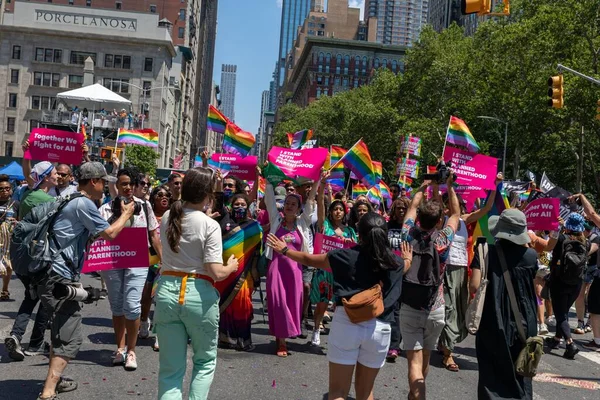 Alexis Mcgill Johnson Ceo Planned Parenthood Pride Parade Nowym Jorku — Zdjęcie stockowe