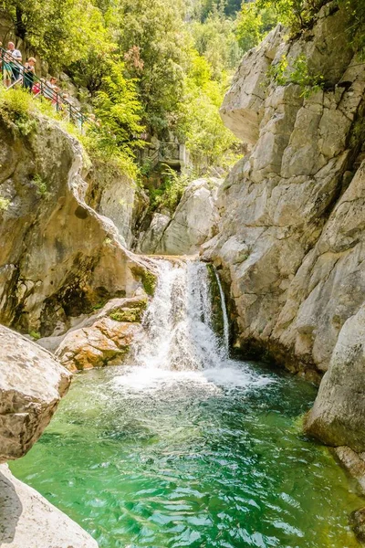 Vertical View Beautiful River Zeus Bath Historic Mount Olympus — Stock Photo, Image