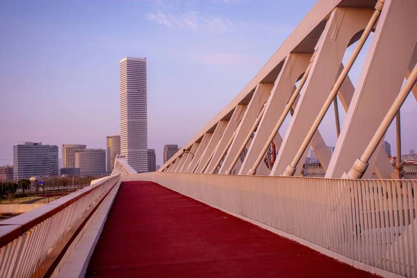 Bride Huangpu River Shanghai City China — Stock Photo, Image