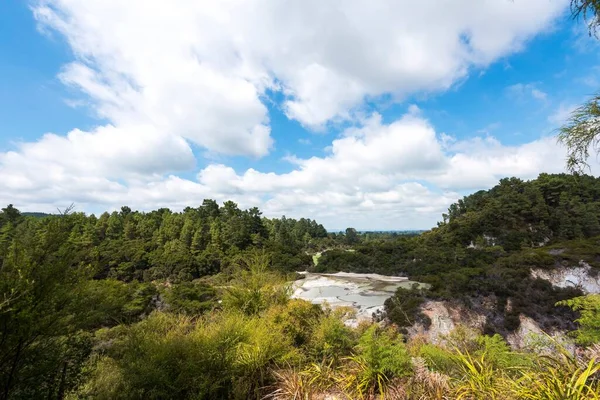 Beautiful Landscape Rocks Forests Waiotapu North Island New Zealand — Stock Photo, Image