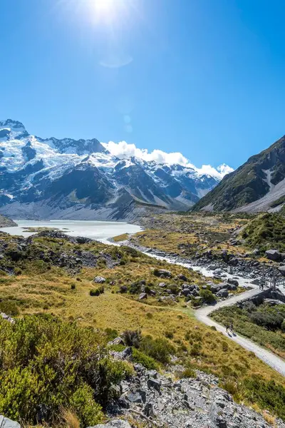 Hooker Valley Track Cook National Park South Island Nový Zéland — Stock fotografie