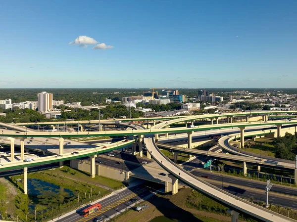 Aerial View Highway Hospital Buildings Located South Downtown Orlando Florida — Stock Photo, Image