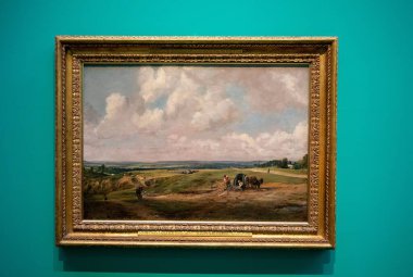 John Constable 'ın The Fitzwilliam Müzesi' ndeki Hampstead Heath 'e yakın çekimi.