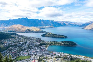 Queenstown 'un Güney Adası, Yeni Zelanda' da çekilmiş bir fotoğrafı.