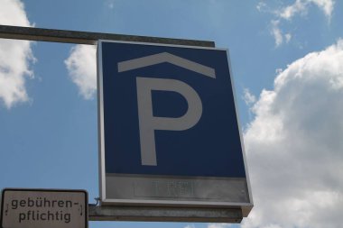 Almanya 'da bir park yeri işareti